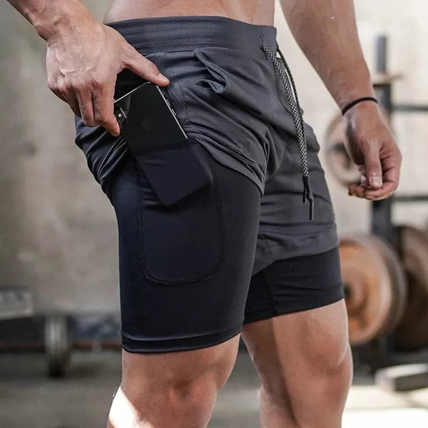 Shorts de Corrida Camuflados para Homens